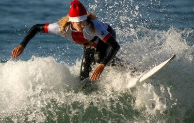 Surfing Santa Ritz Carlton